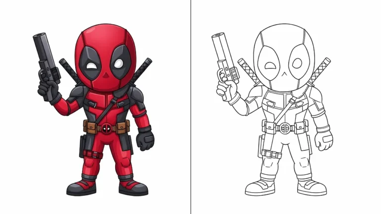 Deadpool Coloring Pages