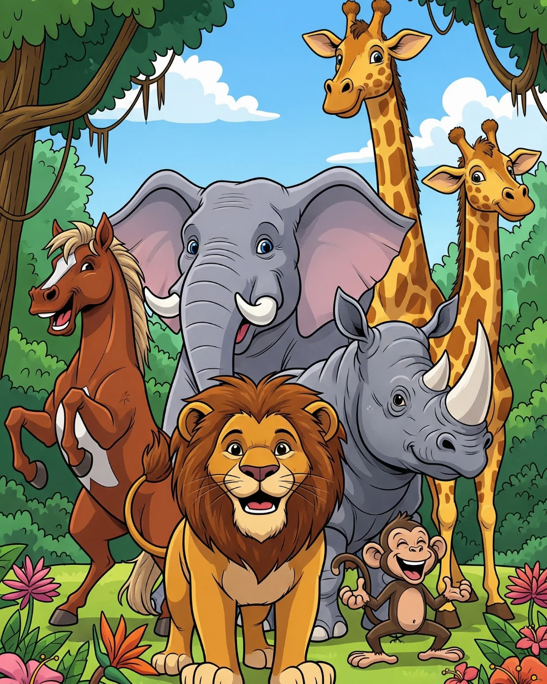 Animals Coloring Pages Featured Image