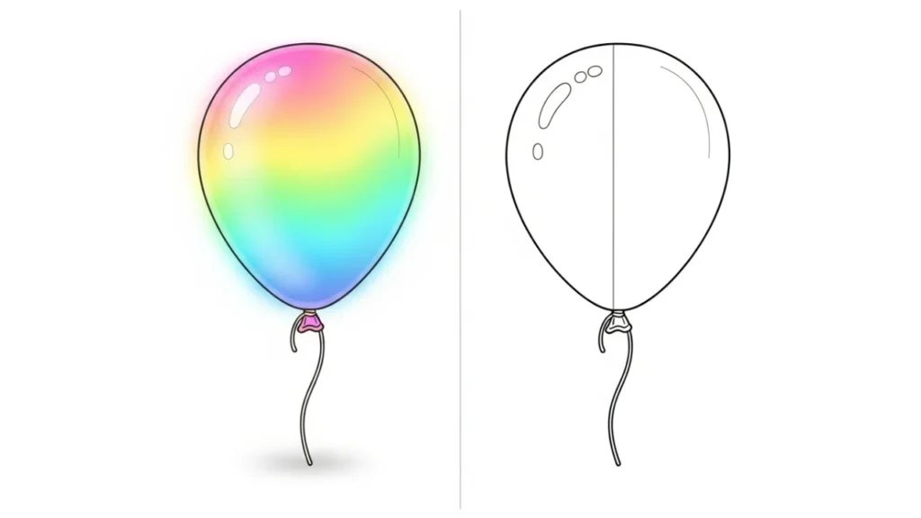 Balloon coloring pages