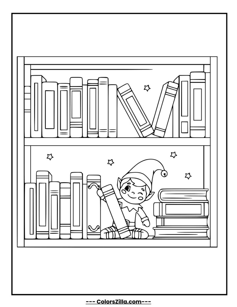 Elf's Bookshelf Hideout