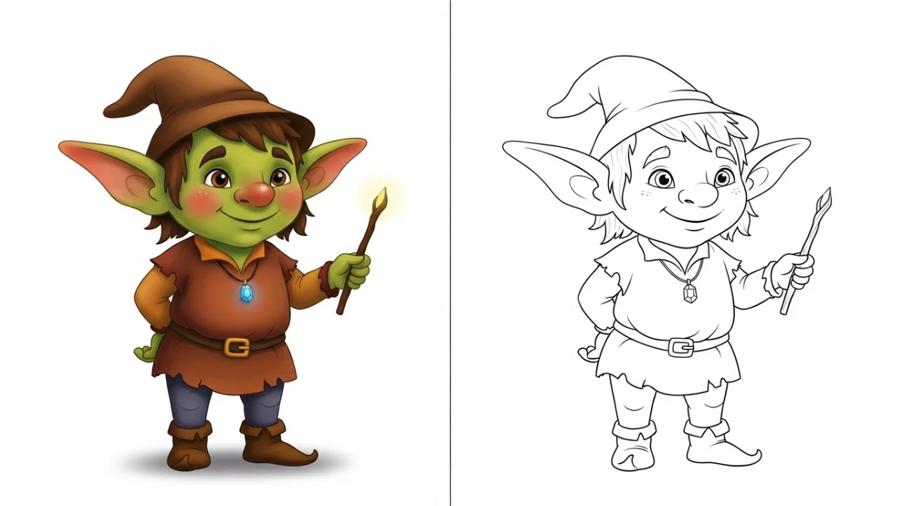 Goblin Coloring Pages