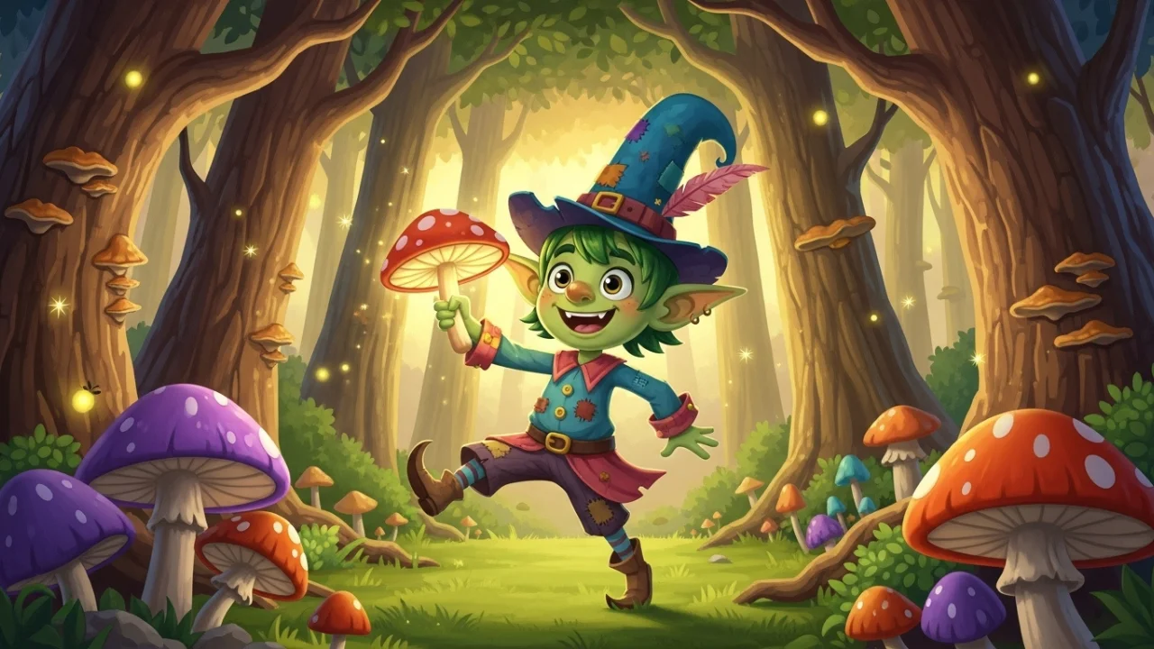 Goblin is playing in forest