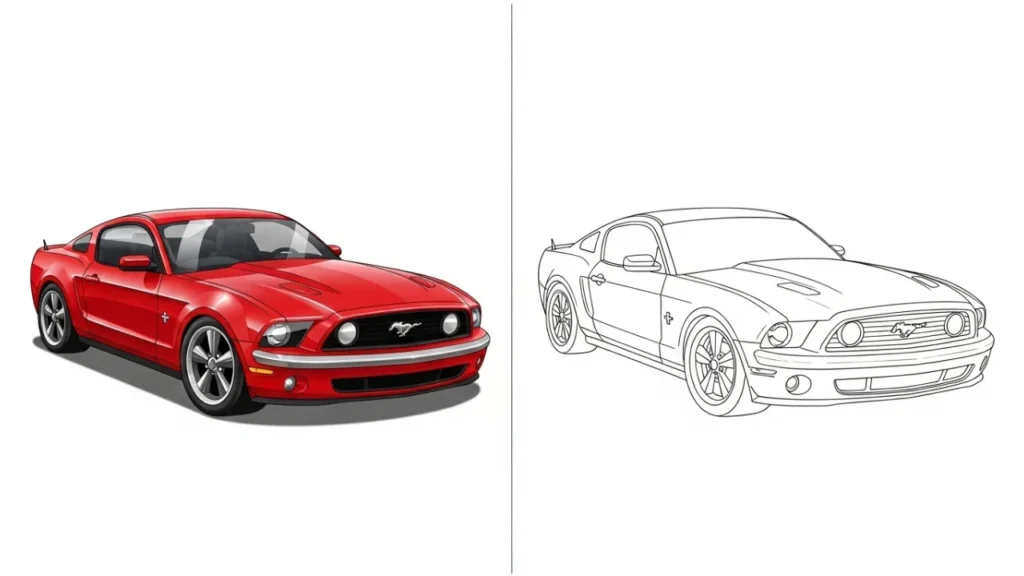 Mustang Coloring Pages
