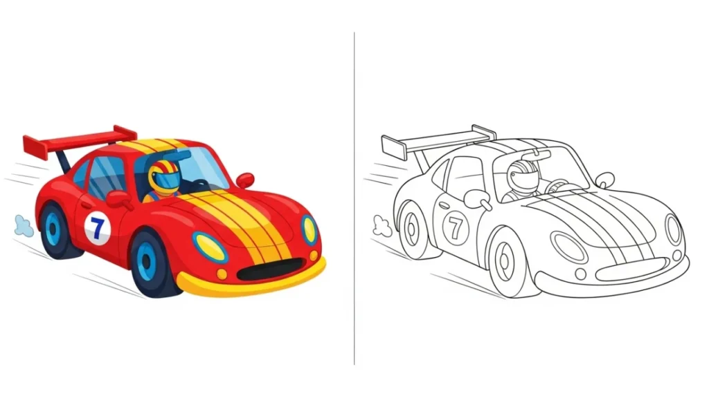 Race Car Coloring Pages