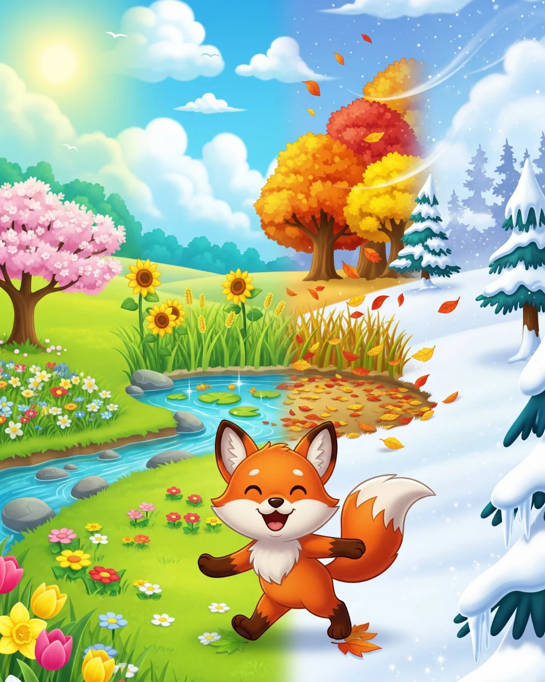 Seasons Coloring Pages Featured Image
