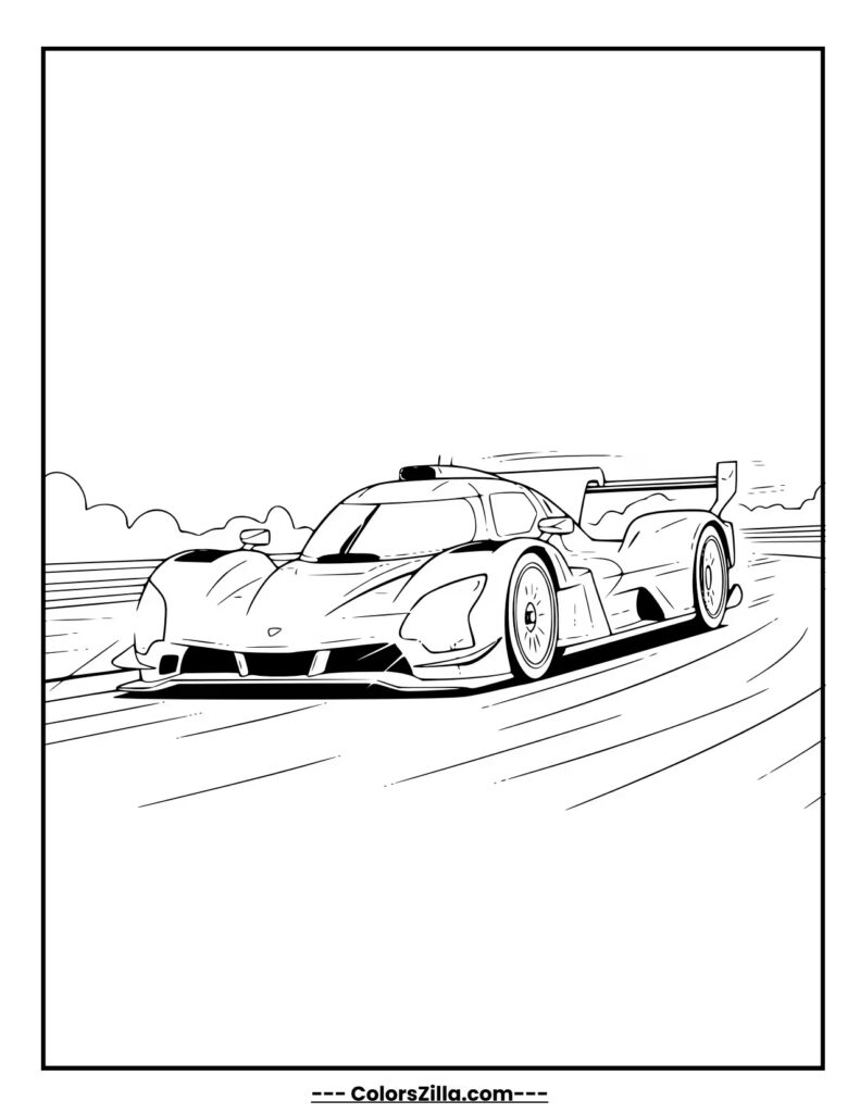 Sleek Le Mans Racer