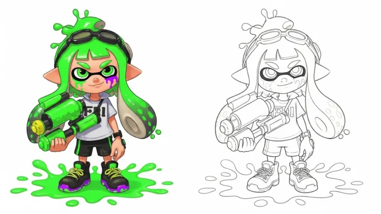 Splatoon Coloring Pages