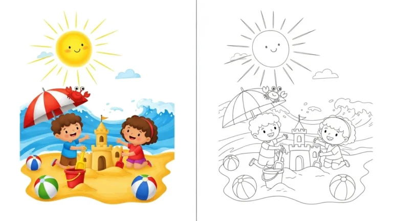 Summer Coloring Pages
