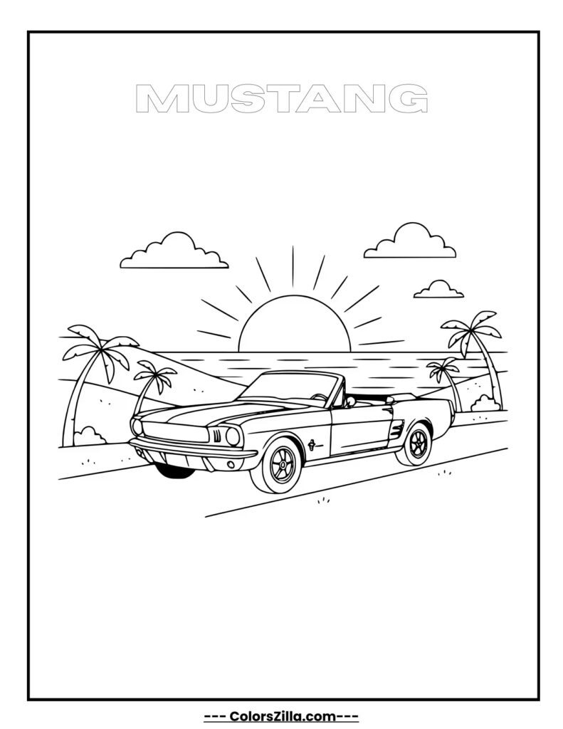 Sunset Cruise Mustang