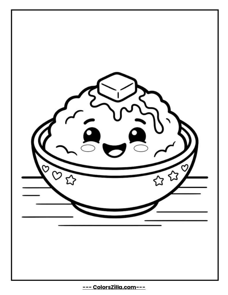 Smiling Mashed Potatoes